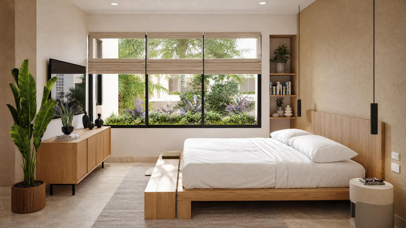 Recámara de casa modelo